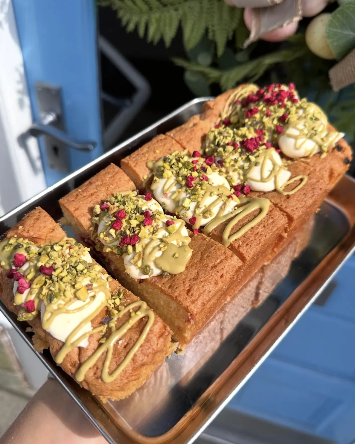 Pistachio Raspberry Loaf